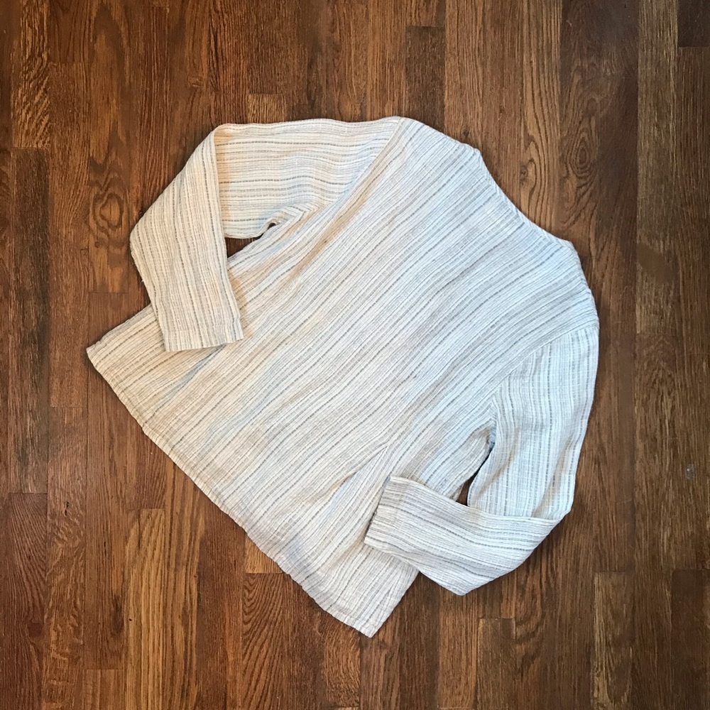 Flax Linen Button Down Shirt - Picture 5 of 5